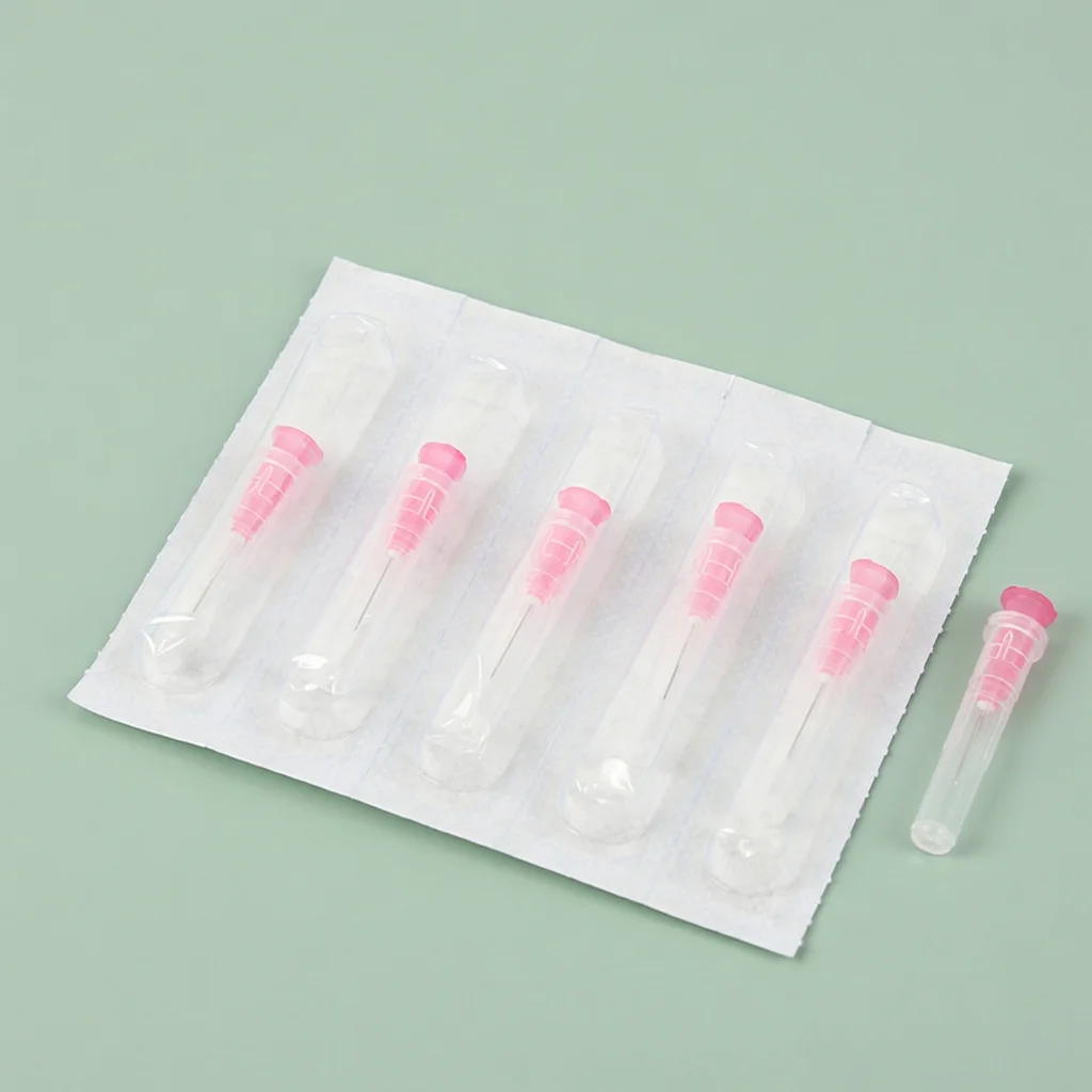 100PCS 25G-34G Painless Pen Needle for Injection,1.5-25mm Beauty Piercing Transparent Syringe Injection glue Clear Tip