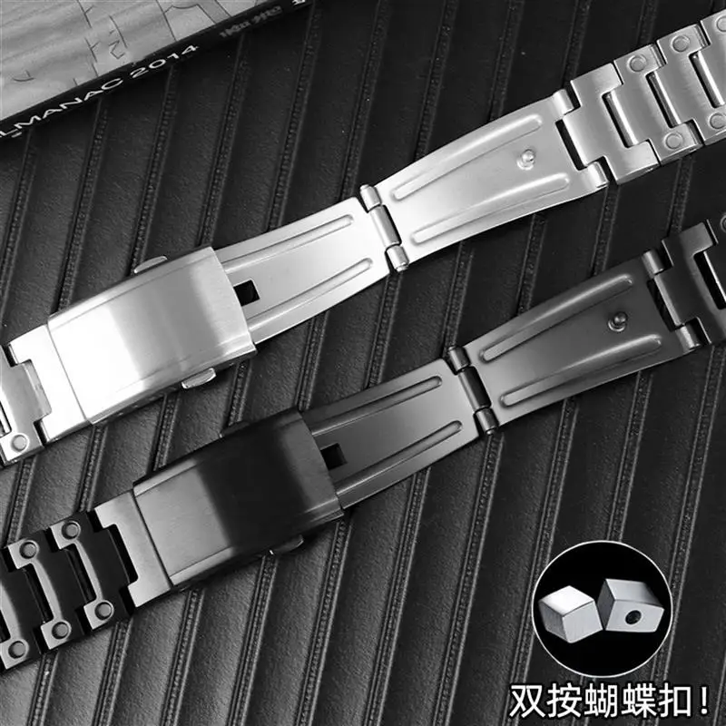 PCAVO Watch accessories for GMW-B5000 solid stainless steel strap small square bracelet chain