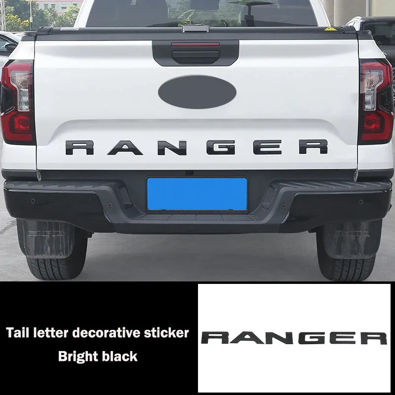 

3D наклейка с эмблемой для Ford Ranger T9 2024 2025 3D приподнятая вставка на заднюю дверь с буквами, декоративная эмблема, наклейка, автомобильные аксессуары