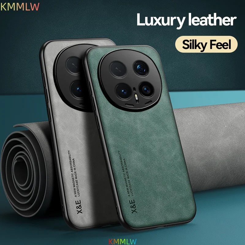 Luxury Leather Case For Honor Magic 8 Pro 7 6 5 Pro X7d X70 X70i GT Pro Cover With Metal Plate Support Car Hold - view 3