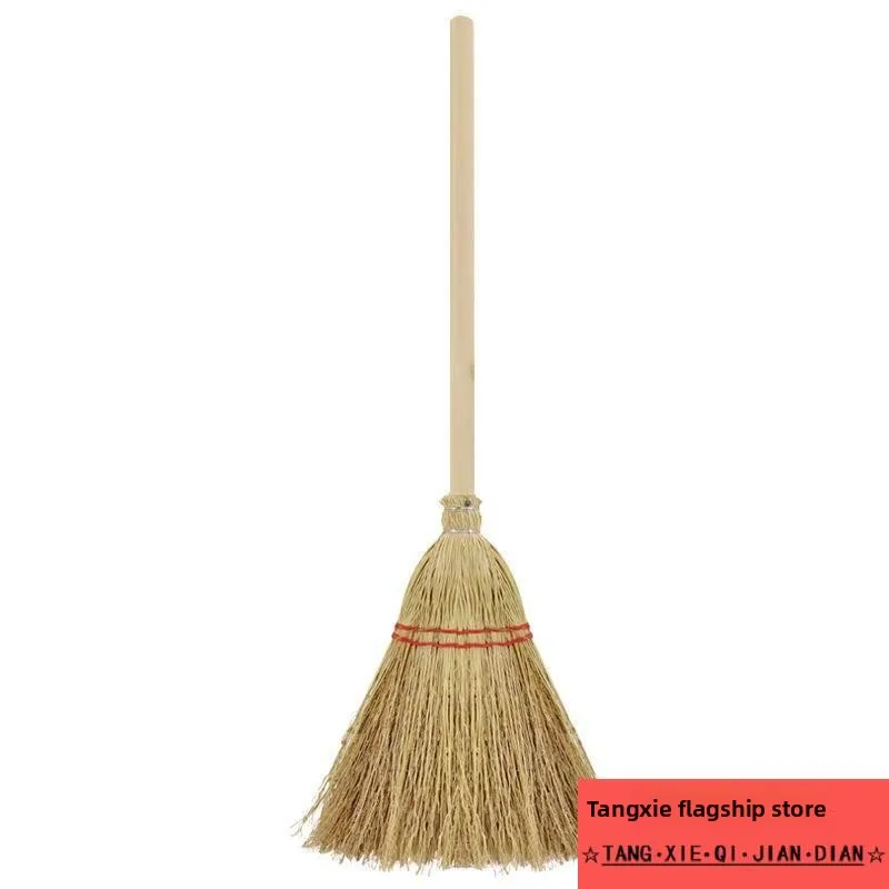 長い柄の竹ほうき、庭掃除用、小麦ストロー、高品質、家庭用大型スイーパー、a36、床掃除ツール