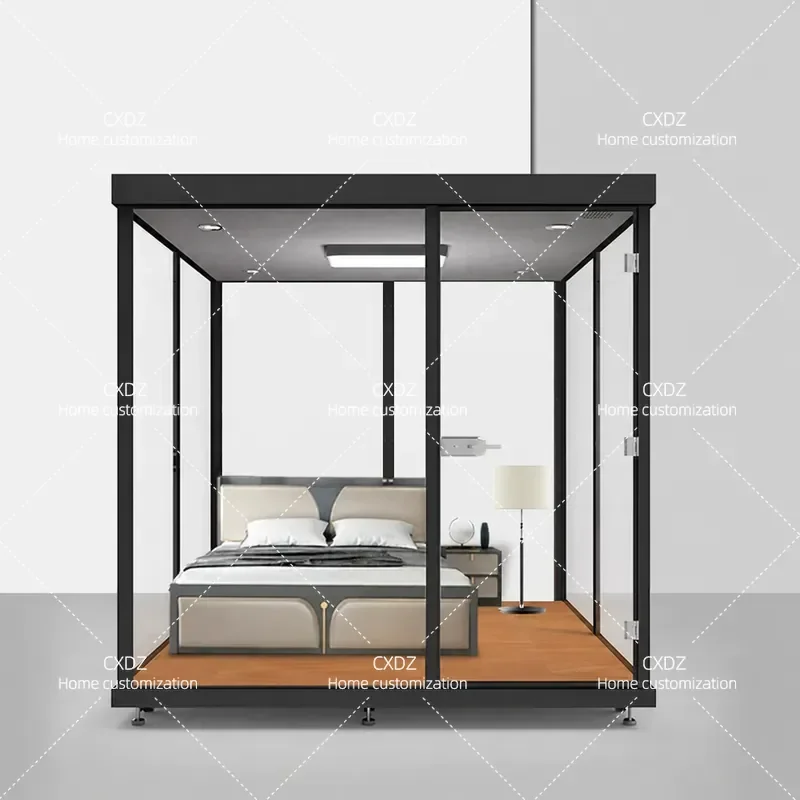 Cabine insonorisée portable pour bureau à domicile et sommeil, pod de chant mobile silencieux, pièce intérieure privée pour l'enregistrement et le partage