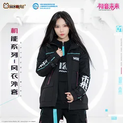 Hatsune Miku Biker Punching Locomotive Suit Coat Cartoon Female Winter Loose Pants Windproof  Fashion Warm Jacket Clothing Gift