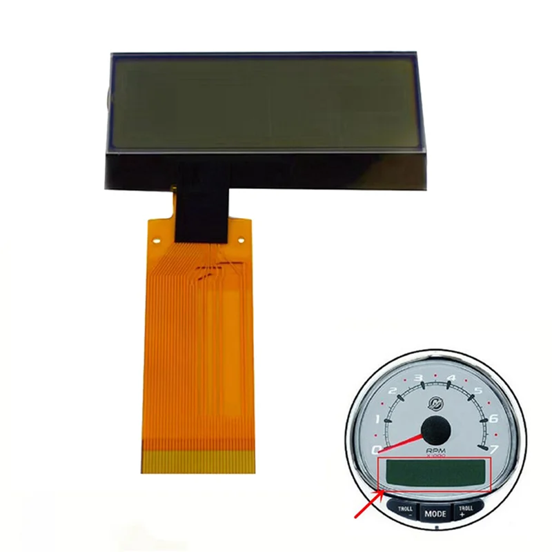 

2X Dashboard Gauge LCD Display Screen 8M0079894 For Mercury Smartcraft SC1000 1999-2018 Speed Tach Multifunction
