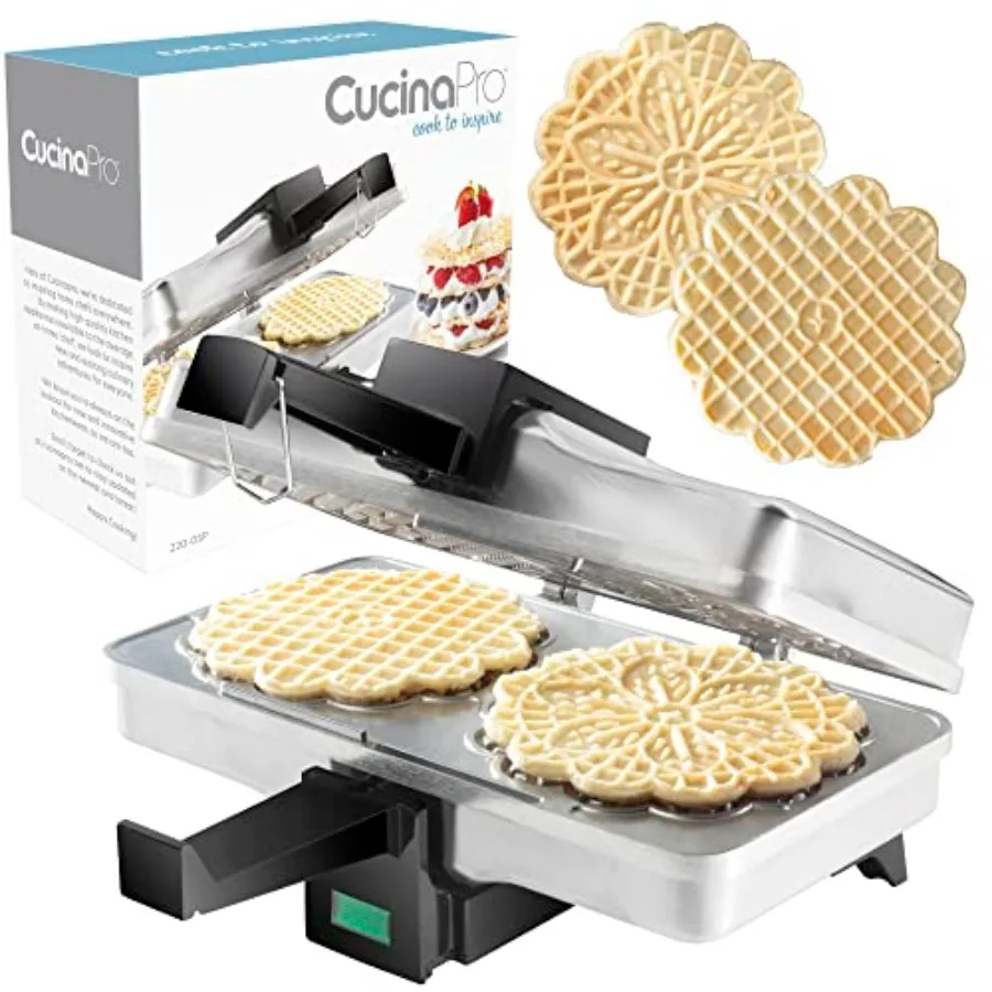 Polished Electric Pizzelle Maker for Perfect Cookies