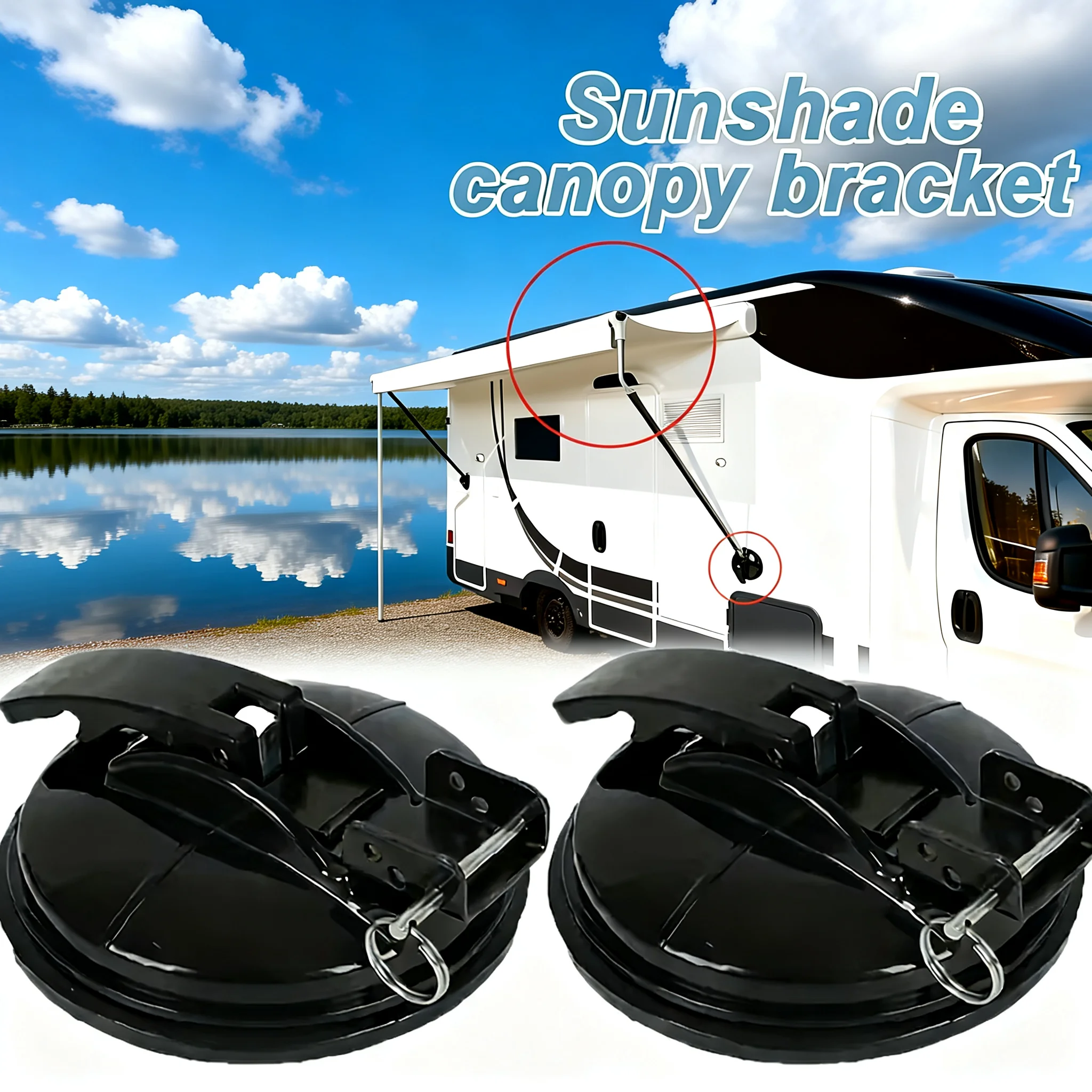 

Waterproof Lock Suction Cups 1/2pcs For RV Camping Awning Sunshade Canopy Outdoor Travel Replacement Accessories UV Resistant