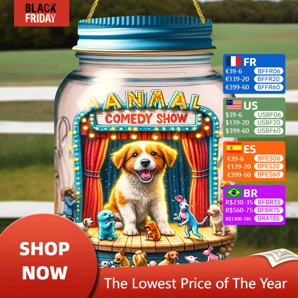 

Игривый щенок Show Mason Jar акриловый кулон, домашний декор, новые подарки, для комнаты/кухни/распальницы/офиса/подарочного магазина