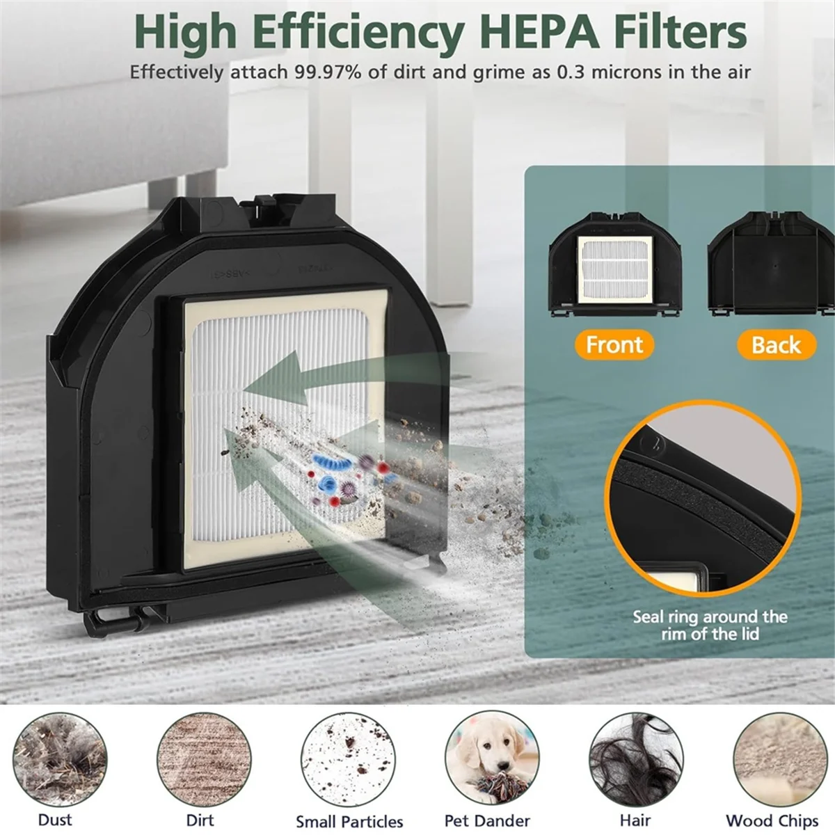 Para tubarão rv2310ae matriz robô aspirador de pó escova lateral principal filtros hepa peças reposição vácuo