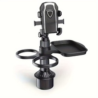 Car Cup Holder Tray-Expander-3 In 1 Detachable Food Table Tray With Solid Base-Road Trip Essentials Accessories Gadgets