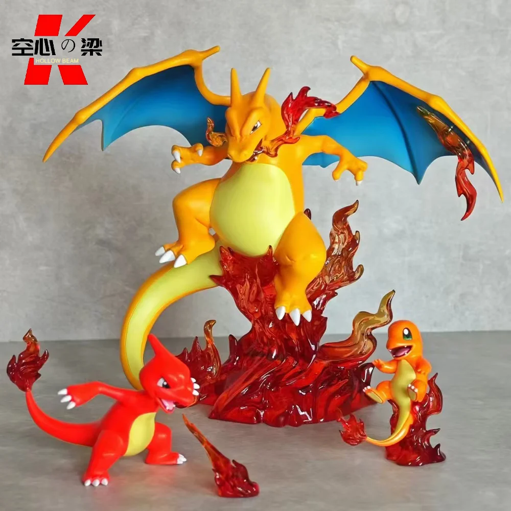 [1/20 Scale World] Charmander & Charmeleon & Charizard Toy Figure Decoration