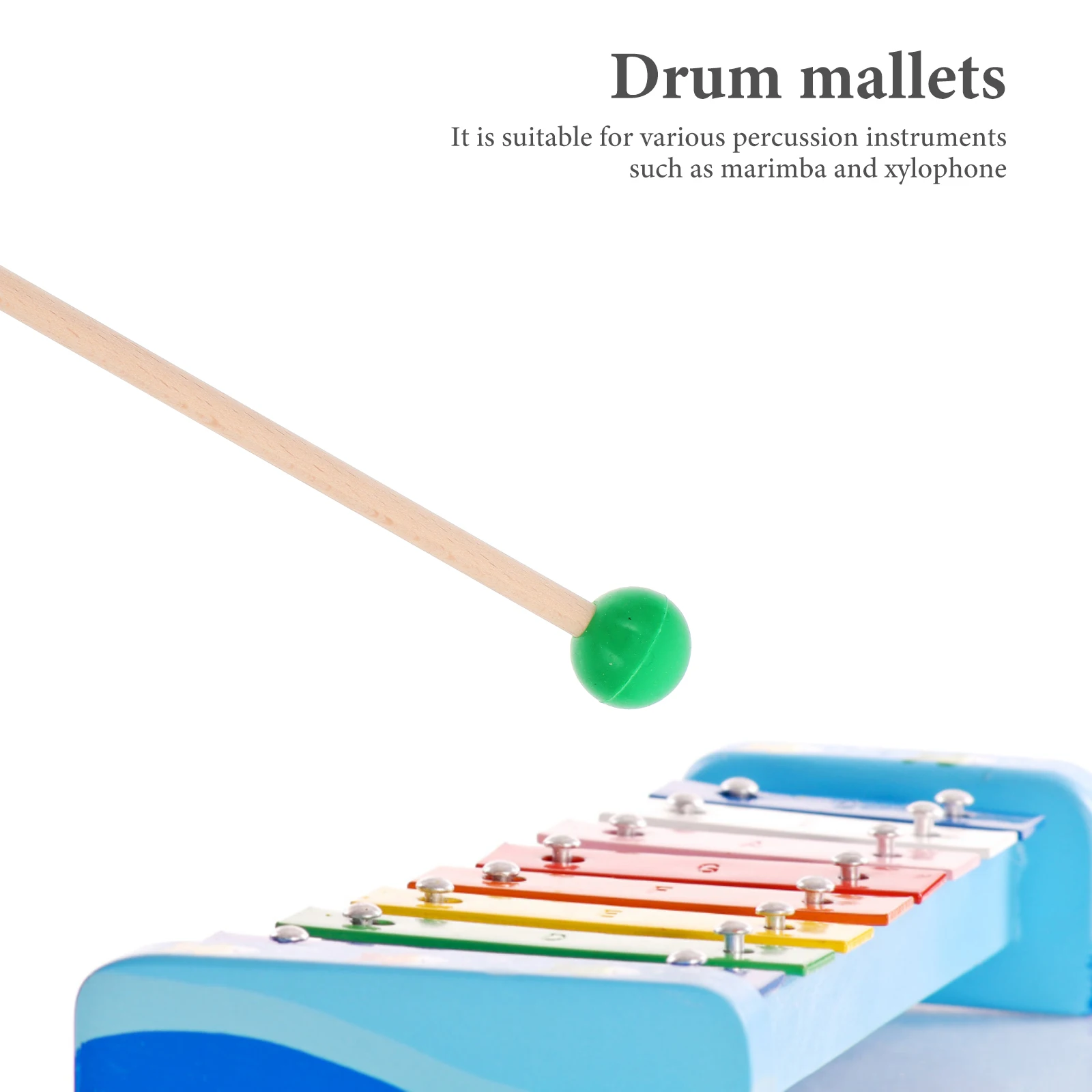 

Marimba Mallet Drumstick Mallets Percussion Lightweight Musical Instrument Drumsticks for Beech Wood Work