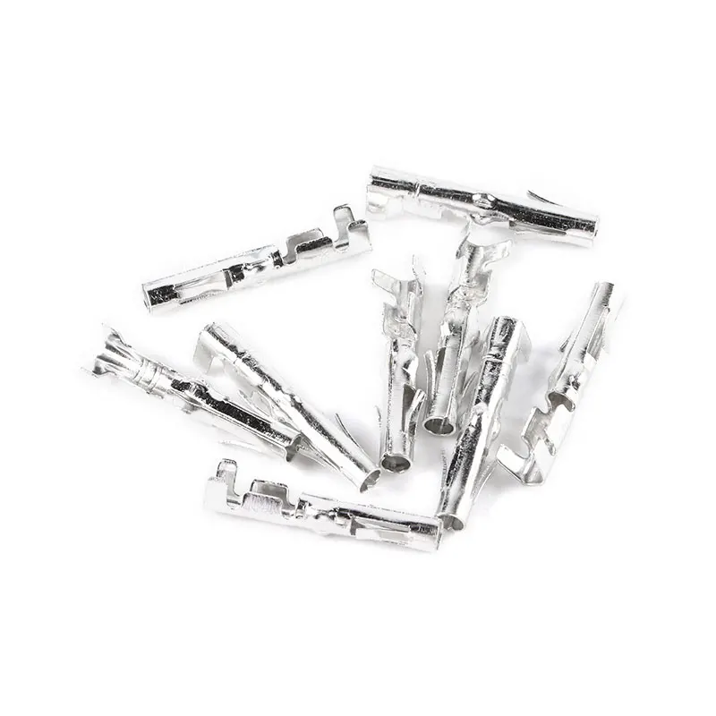 50pcs/lot Big 4P 4D IDE Copper Crimp Terminal Connector Female Needle For PC Computer ATX IDE Power Connector Female Shell