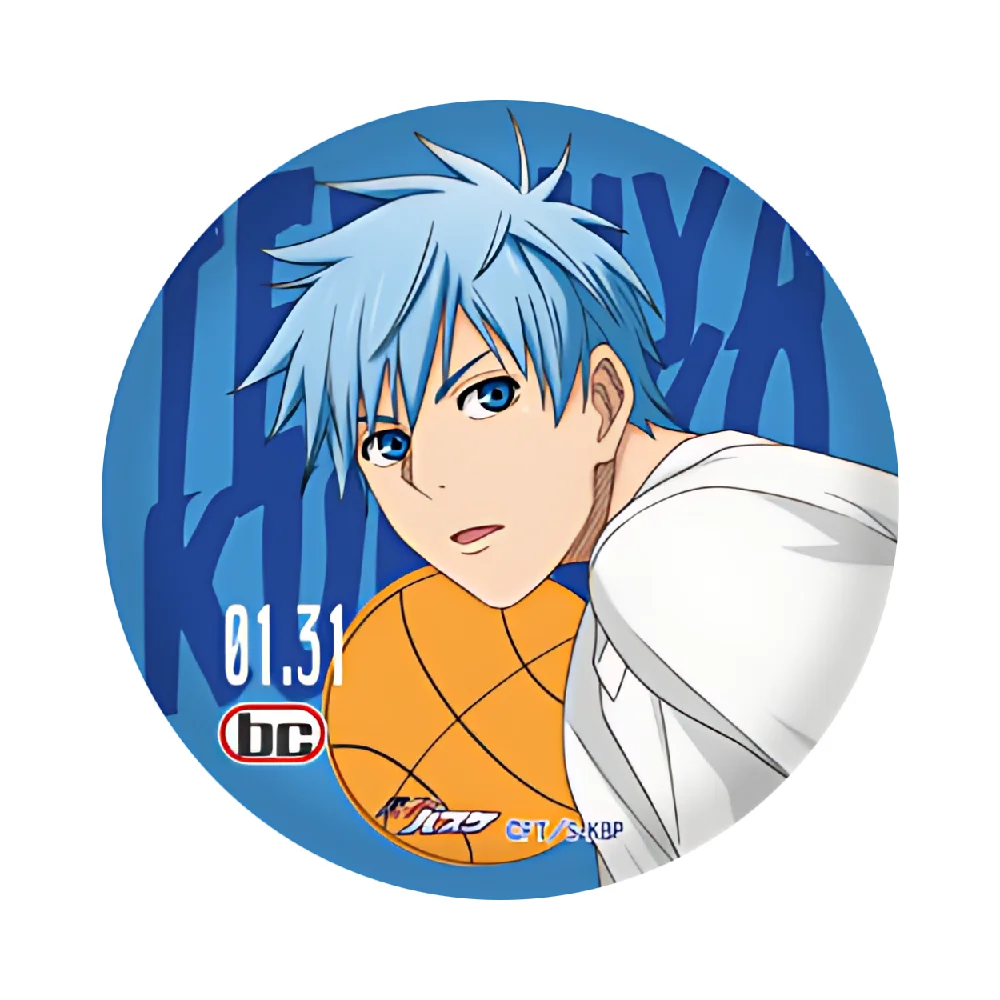 Kuroko's Basketball 58mm Badge Tetsuya Kuroko and Taiga Kagami Anime Brooch Competition Theme Party Decor Gift