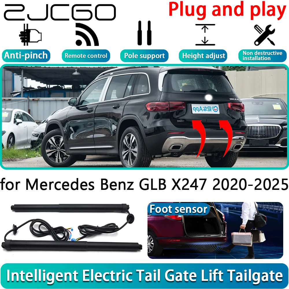 

ZJCGO for Mercedes Benz GLB X247 2020-2025 Electric Powered Tailgate Power Liftgate Automatic Tailgate System With Foot Sensor