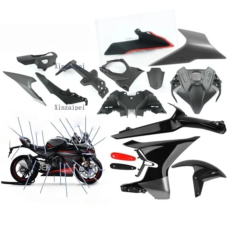FOR CFMOTO 450SR 2022 2023 Zircon Black Motorcycle Body Shell Fairing 22-23 CF400-6 Protective Board Cover Original Accessories view 4