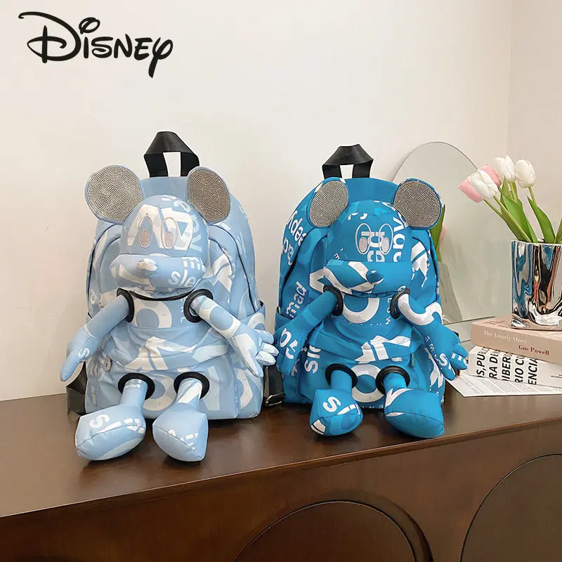 Disney-Cartoon Butter Backpack, Sac à dos étudiant polyvalent, Mode décontractée, Grande capacité, Haute qualité, Nouveau