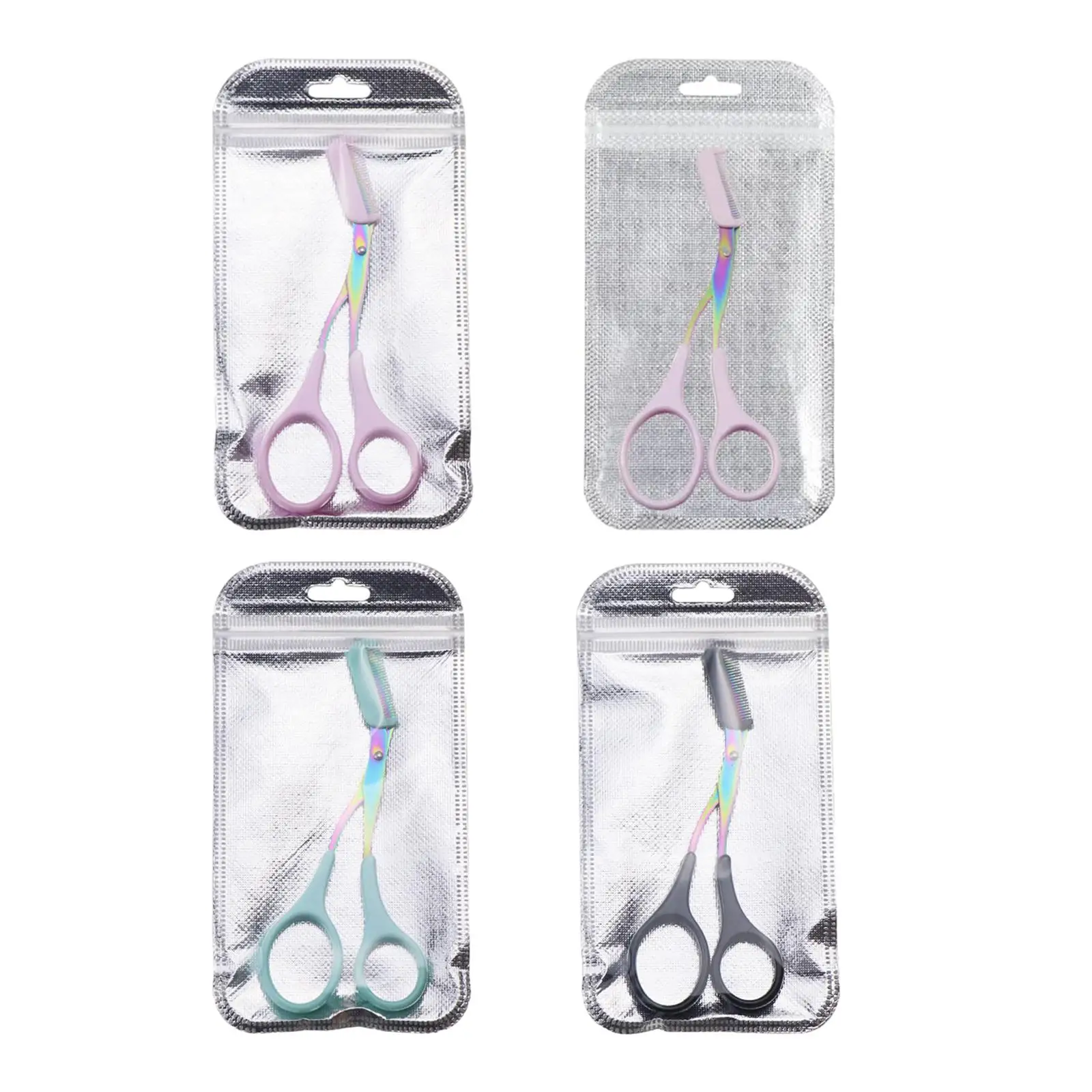 Stainless Steel Eyebrow Scissor Precision Trimmer Multipurpose Grooming Tool Eyebrow Shaping Cut Scissors for Makeup Cosmetic