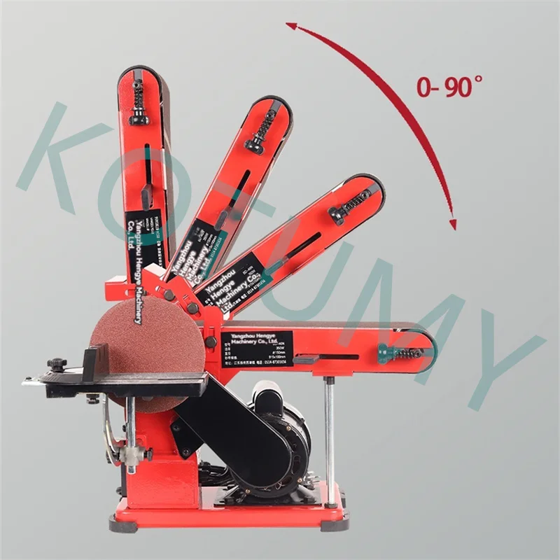 Multi-Function Abrasive Sanding Machine Polishing Bench Handmade Woodworking Grinding Polishing Table Disc Belt Sander