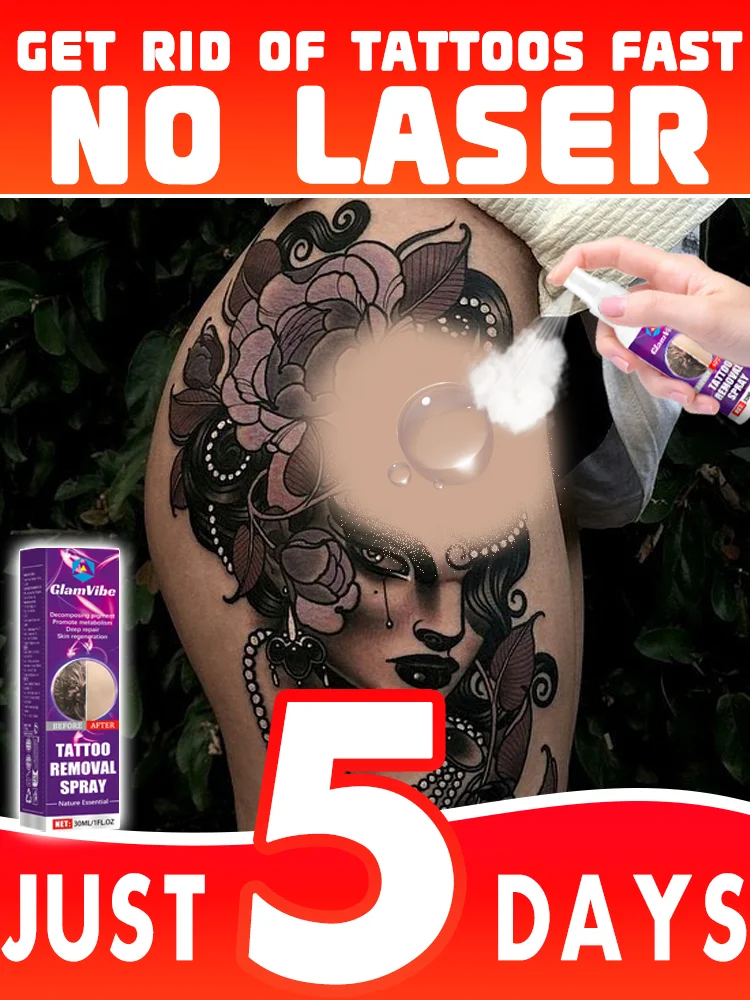 

Say goodbye to tattoo marks with ease—this spray is truly magical!