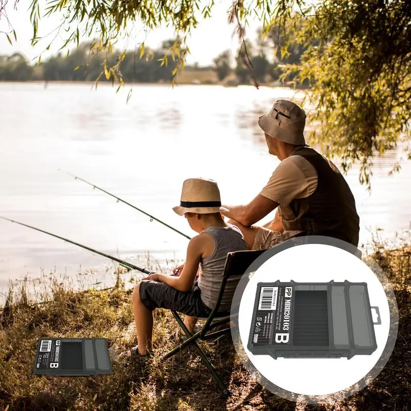 

Коробка для рыболовных снастей, водонепроницаемый держатель для рыболовных приманок, лотки для рыболовных снастей, маленький органайзер для рыболовных снастей, для хранения рыболовных приманок коробки для