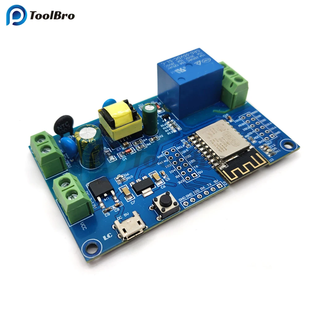 AC/DC Power ESP8266 WIFI Single Relay ESP-12F Development Board