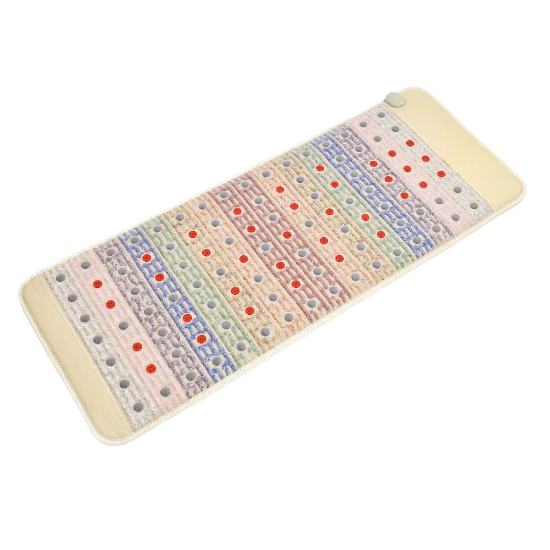 

Массажный матрас PEMF Шиацу 185*70 см с инфракрасным подогревом и мягкой подушкой для эффективного снятия боли, массажер для спины