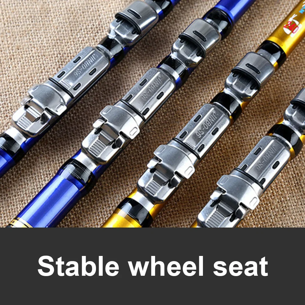 

Телескопическая удочка, складная удочка, портативная легкая удочка, нескользящая ручка для водойника, пруда, пляжной рыбалки