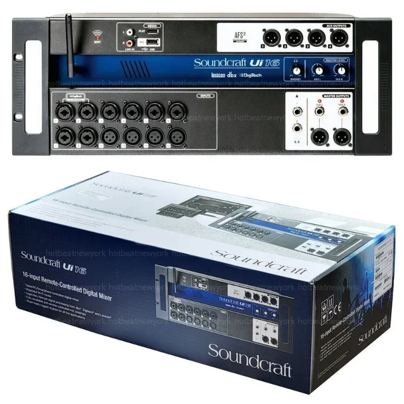 (NOVO DESCONTO) Soundcraft Ui16 Mixer digital com controle remoto de 16 canais