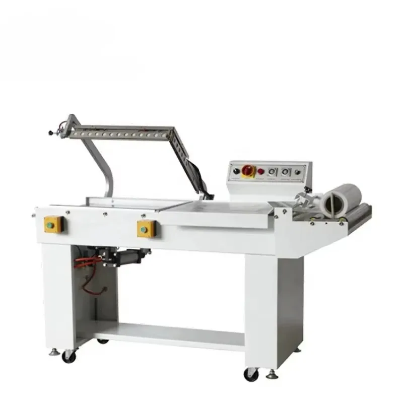 

Дешевая полуавтоматическая пневматическая машина для запайки L-образных стержней для термоусадочной пленки - компактный размер с функциями запечатывания и резки для