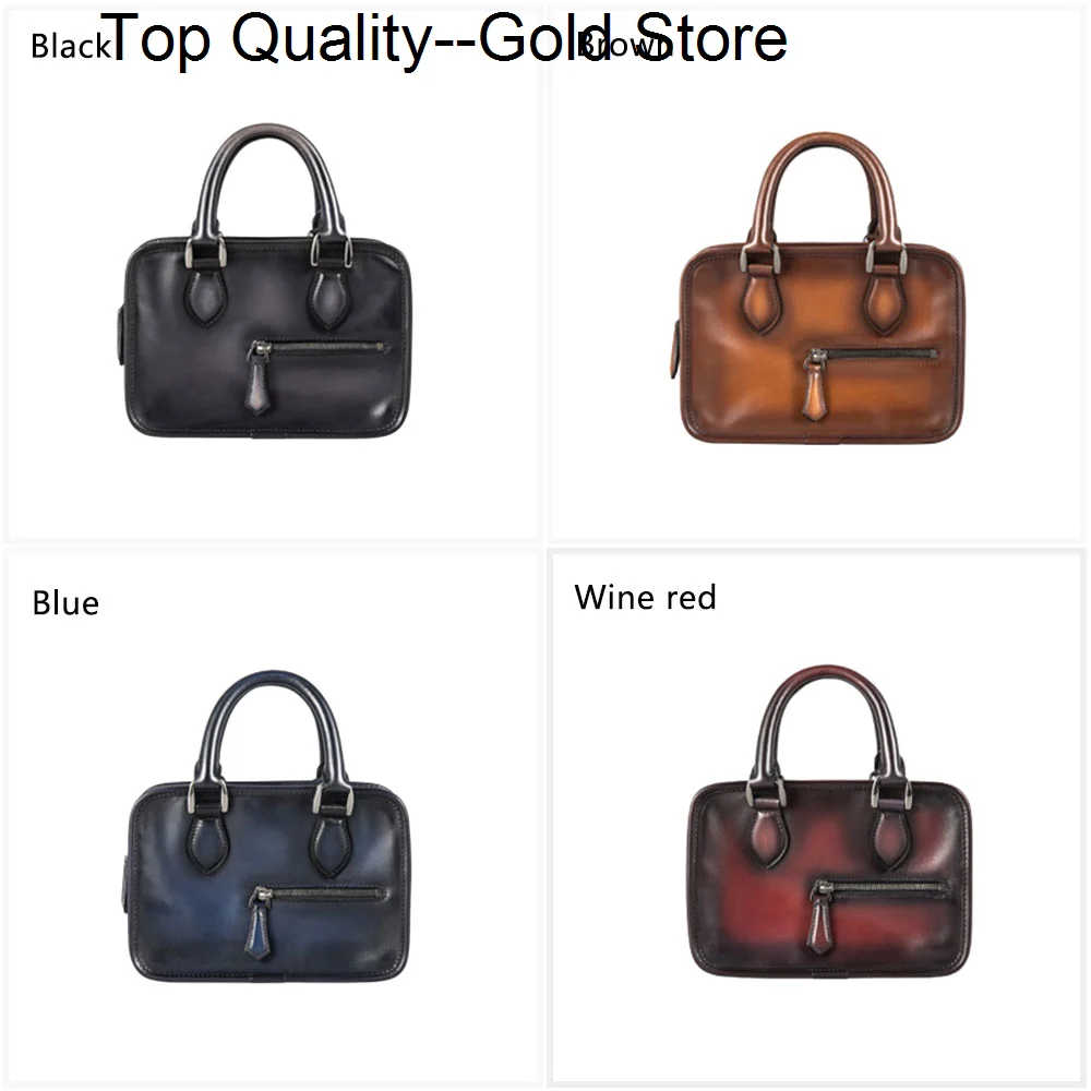 

Woman Briefcase Business Genuine Leather Bags Women Vintage Crossbody For Luxury 's Bag D-9024