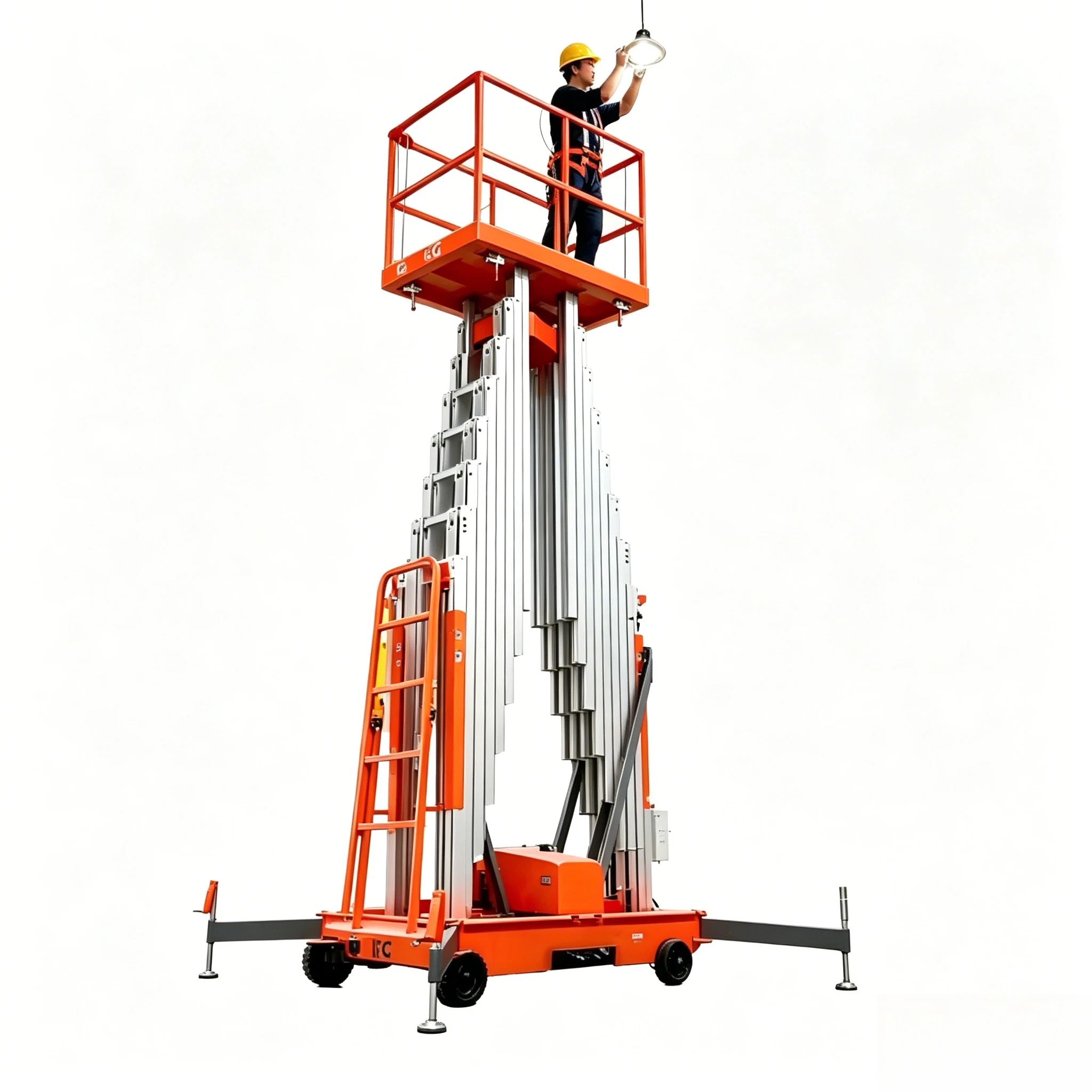 Mobile Single and Double Column Freight Elevator Factory Indoor Aluminum Alloy Lift Electric Small Platform Hydra Customized