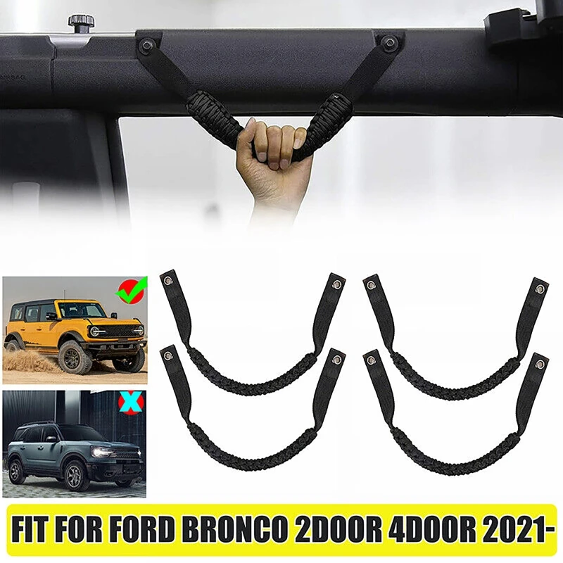 New Arrival Car Interior Handrail Roll Cage Handle Interior Safety Armrests Car Accessories Fit for Ford Bronco 2021+