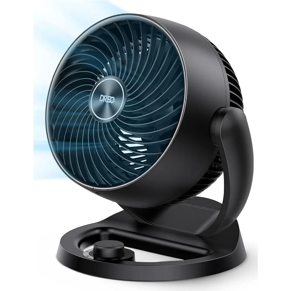 

Dreo Fan for Bedroom, 12 Inches, 70ft Powerful Airflow, 28db Quiet Table Air Circulator Fans for Whole Room, 120° Adjustable Til