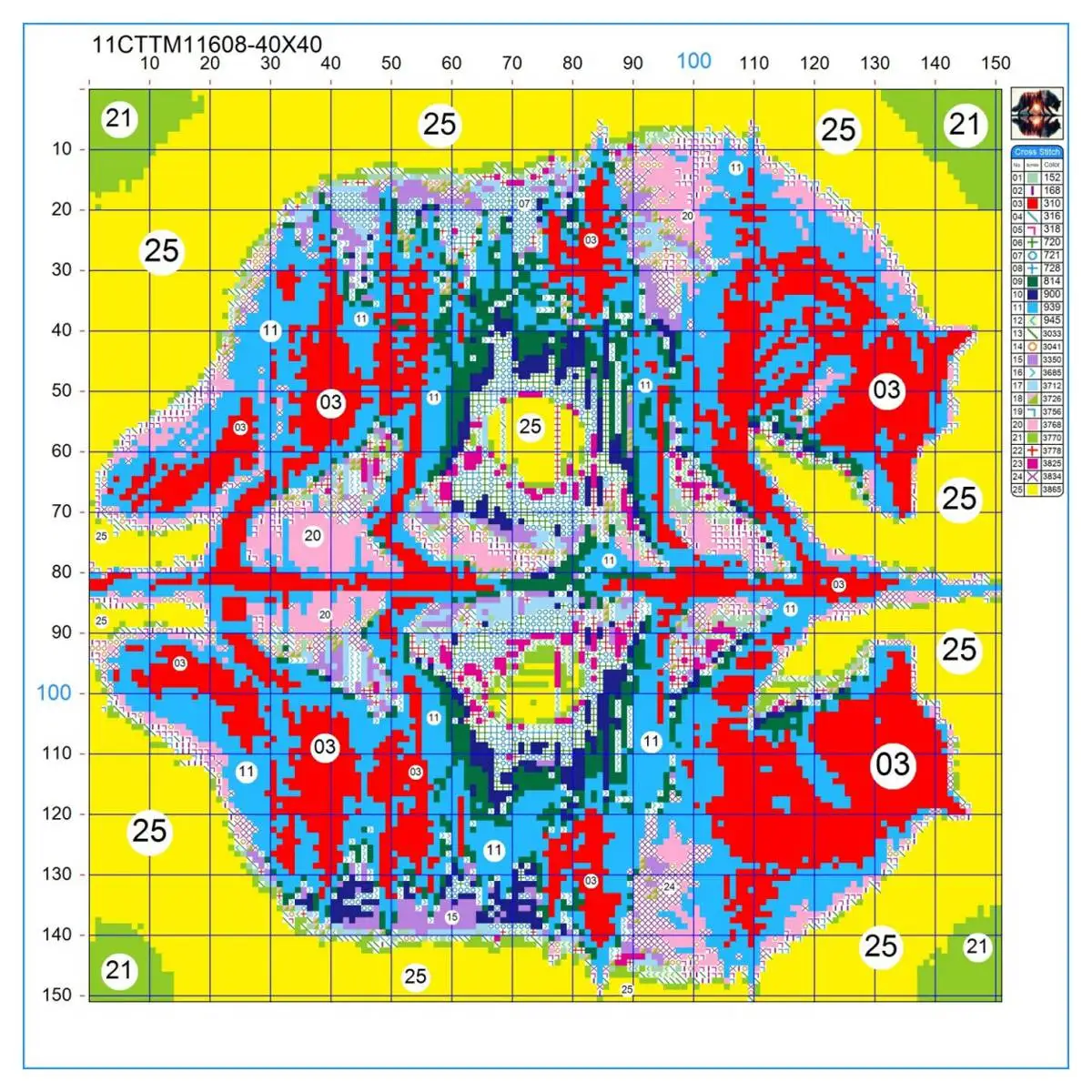 لون وولف 40X40 سنتيمتر/15.74 بوصة عبر الابره عدة لتقوم بها بنفسك 11CT/14CT التطريز عبر عدة خياطة هواية التطريز والإبداع #3