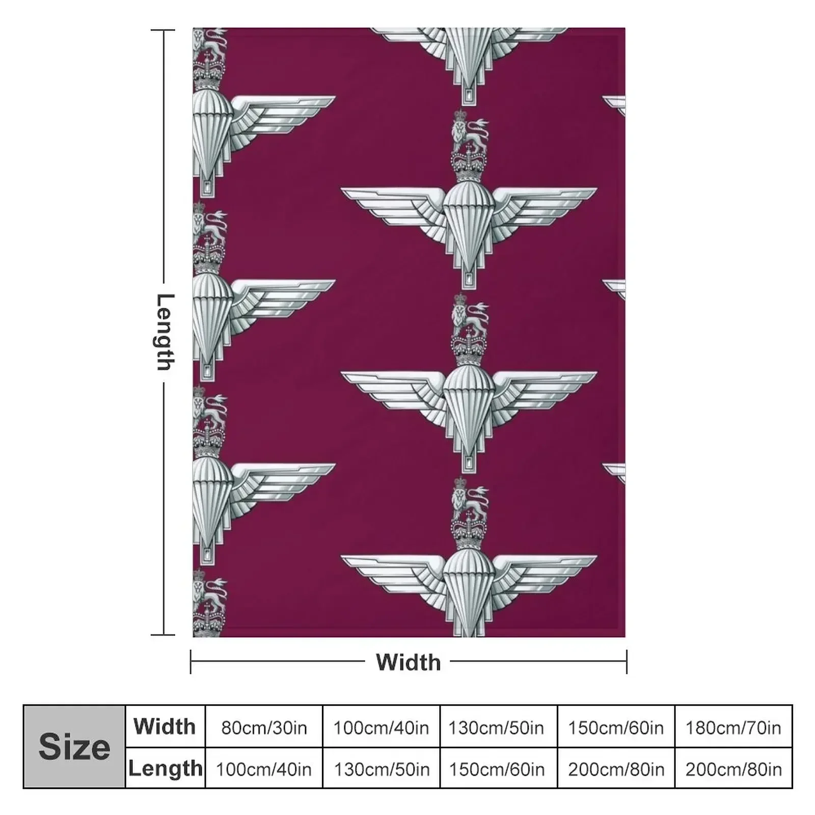 Parachute Regiment Cap Badge Throw Blanket Thin Moving Picnic Summer Blankets