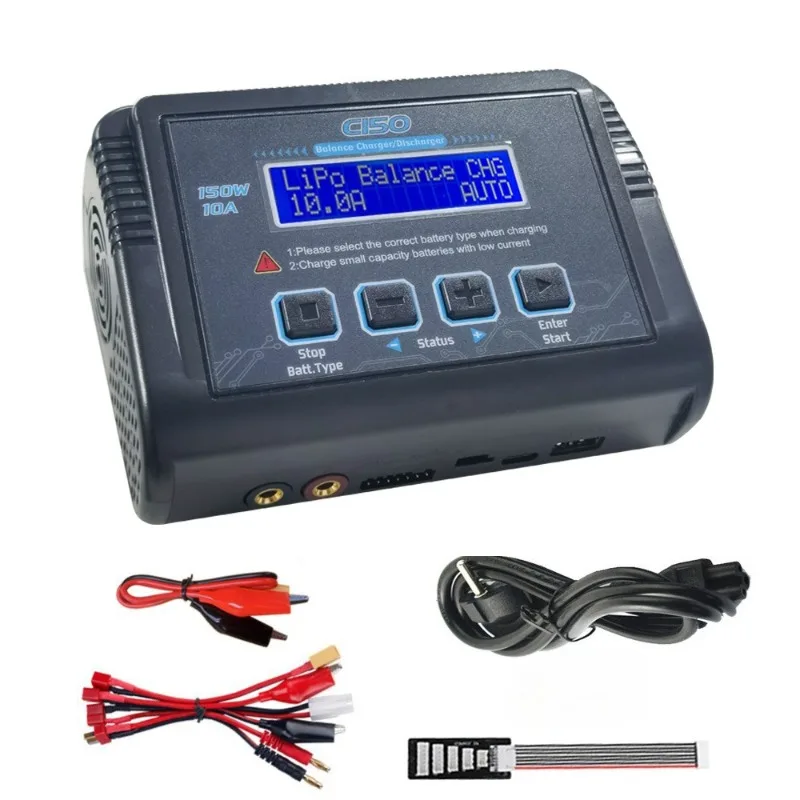 For LiPo LiHV LiFe Lilon NiCd NiMh Pb Battery Balance Lipo Charger Discharger LCD Display AC DC 150W 10A Charger