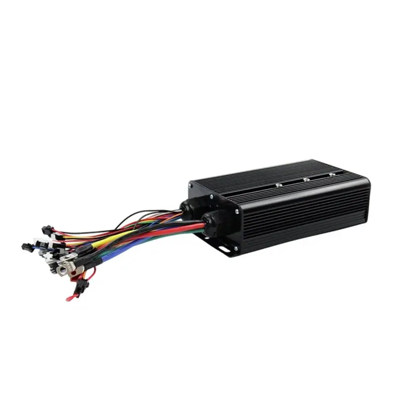 

Контроллер электронного велосипеда 48 В-72 В 80 А, 5000 Вт, трехрежимный синусоидальный контроллер прямоугольной волны для электрического велосипеда, электронного скутера-AT20