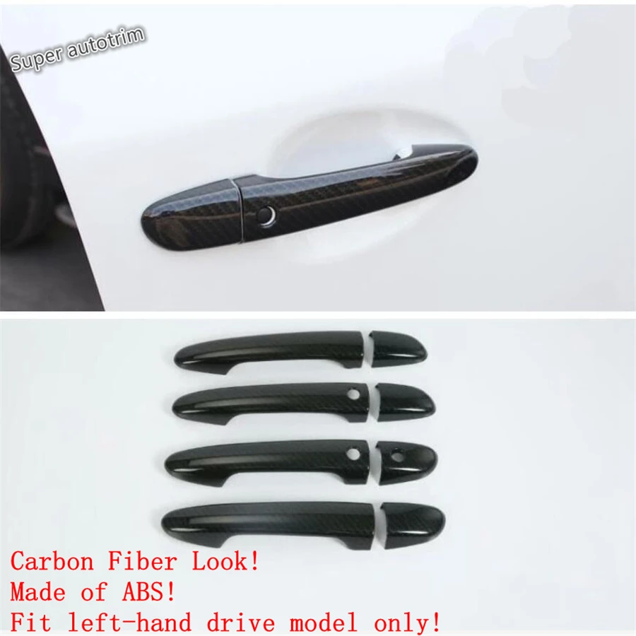 

Outside Door Handle Decoration Cap Cover Trim Fit For Mazda 6 2019 - 2024 ABS Carbon Fiber Look Accessories Exterior Refit Kit
