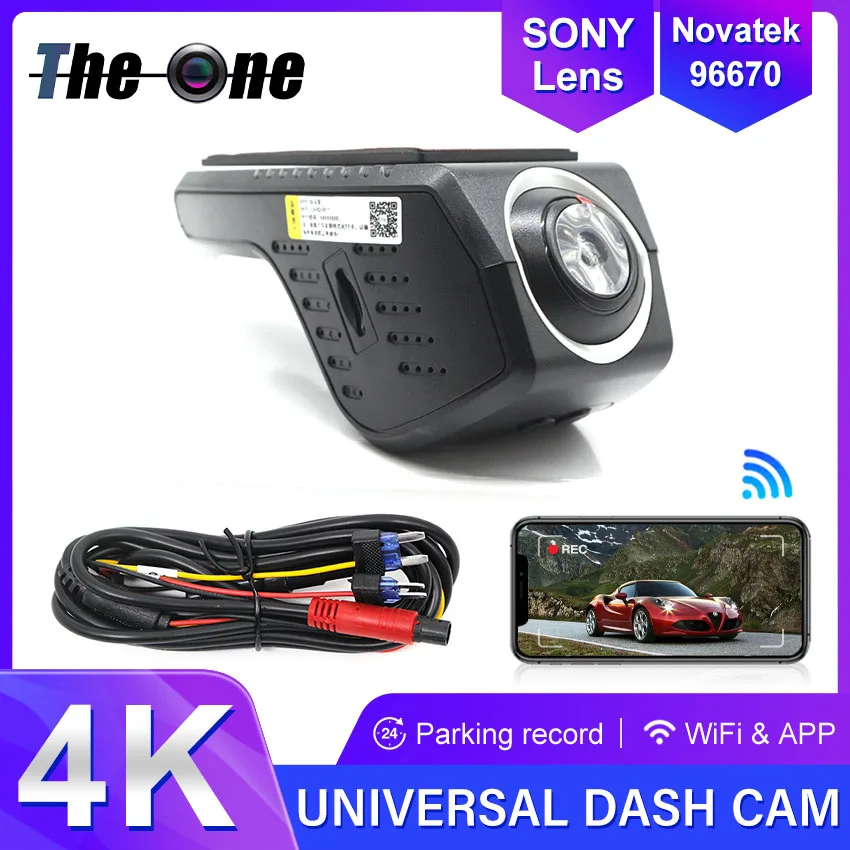 

4K 2160P WiFi Car DVR Dash Cam Camera 2K 1600P 24H Parking Monitor APP Control Car Driving Video Recorder for all cars,dashcam