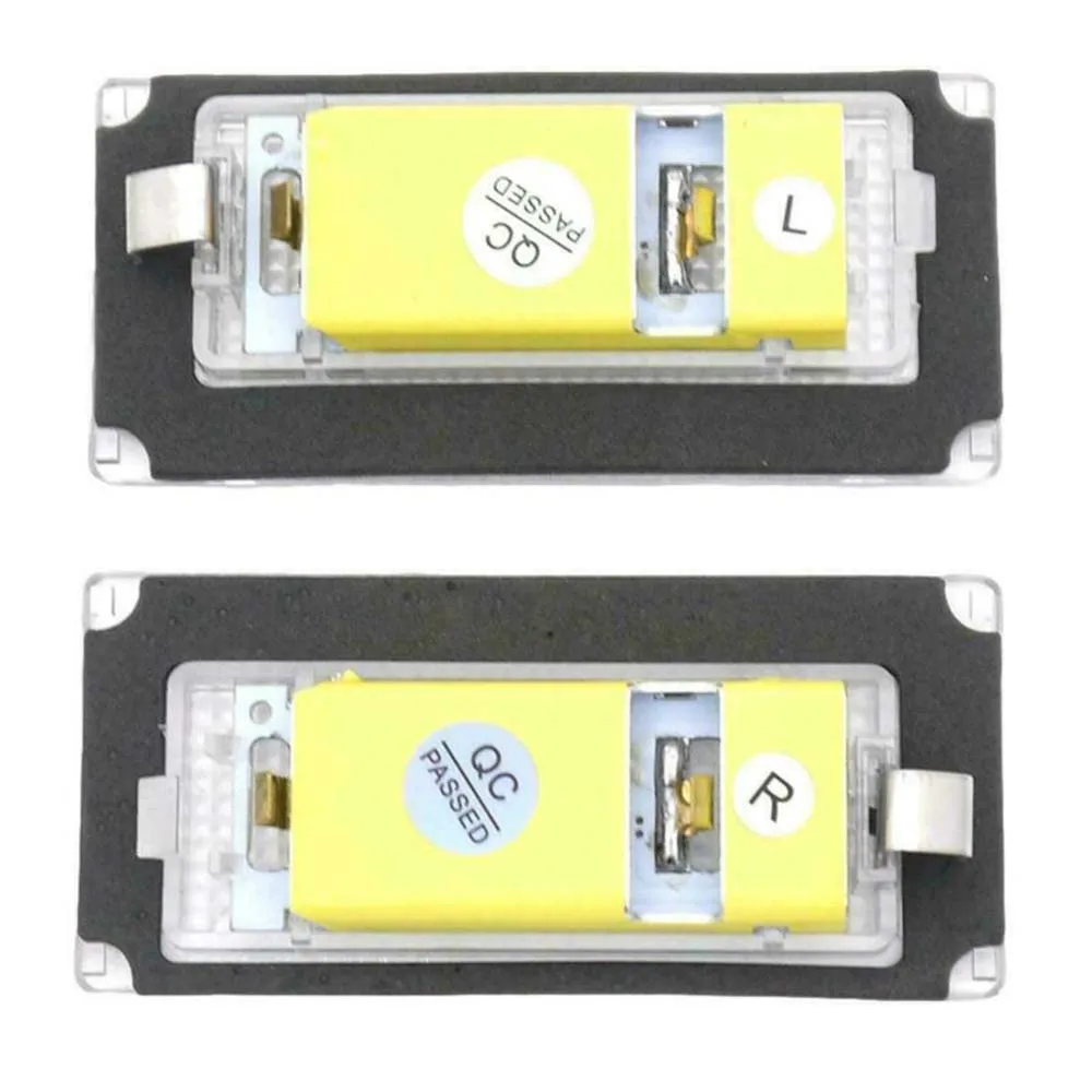 2Pcs LED License Plate Lights 6000K White No OBC Errors For BMW Mini For Cooper R50 01-06 For Convertible R52 04-08 For S R53