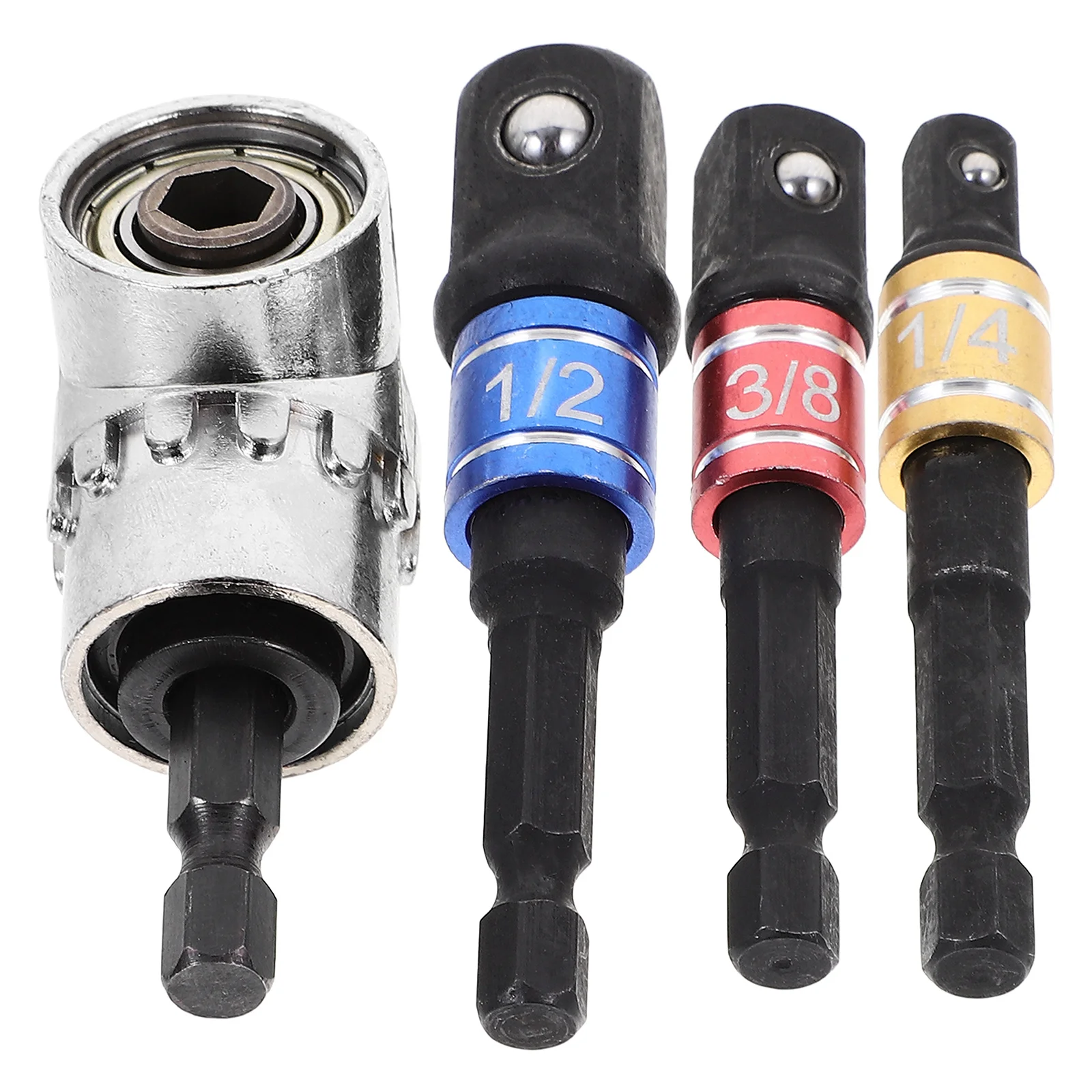 1 Satz rechtwinkliger Bohraufsatz, Metallstecknuss-Adapter, Schlagschrauber-Bitverlängerung für Heimwerker und professionelle Nutzung