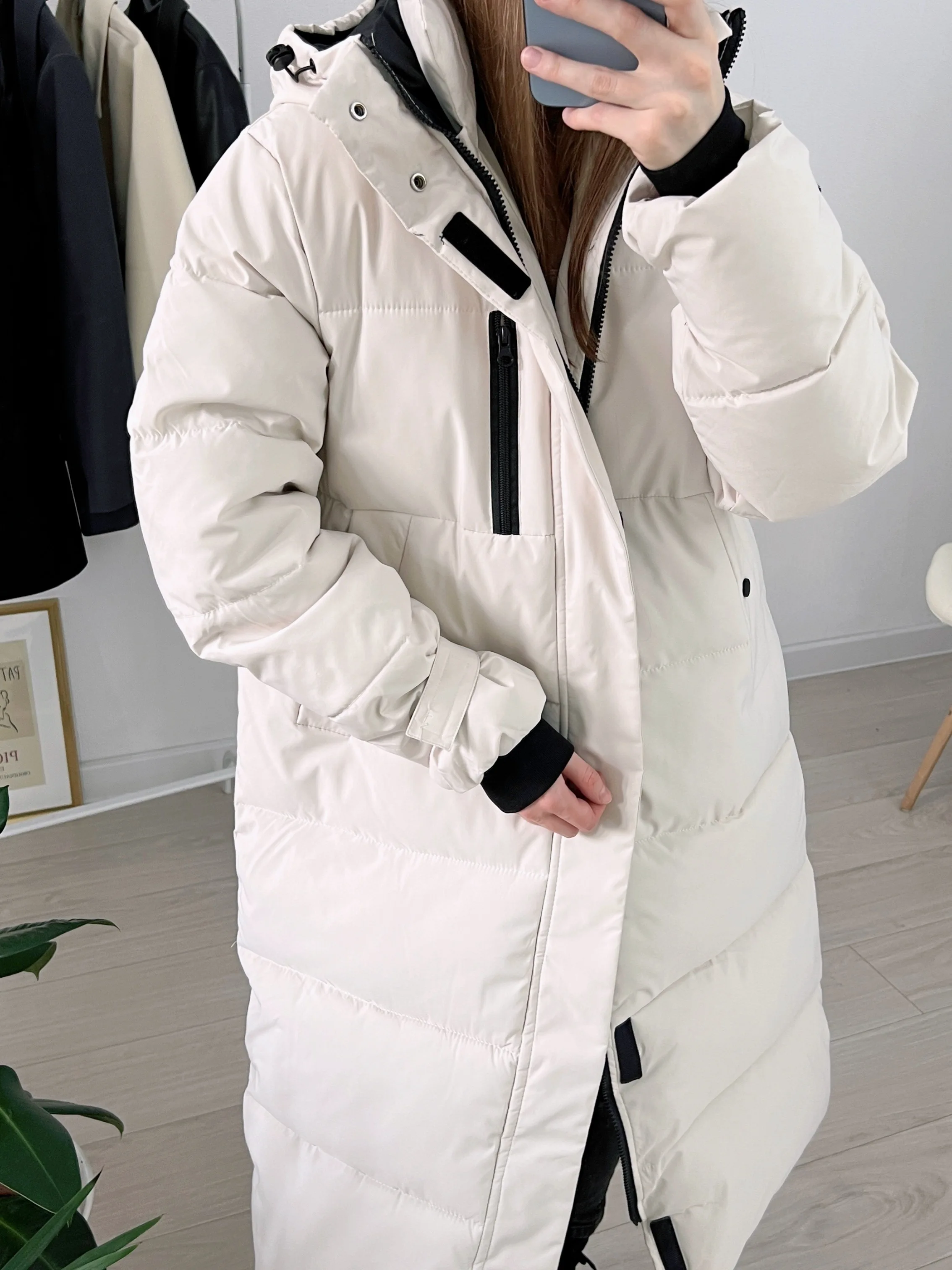 2022 New style Korean winter women\'s loose thick down padded coat mid-length