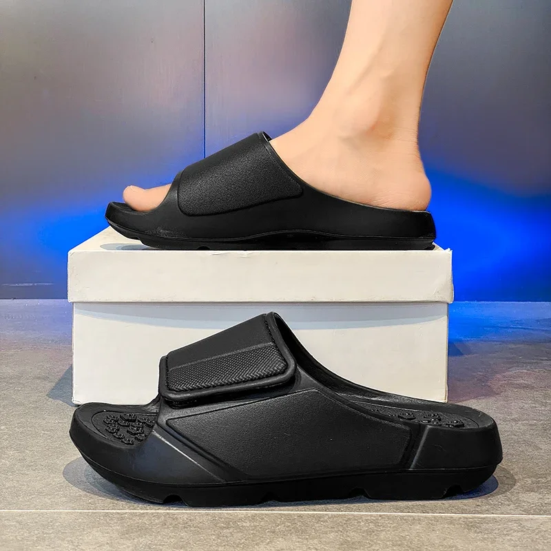 Outdoor-Sandalen, Strand-Freizeitschuhe, Neue Sommer-Herren-Massage-Pantoffeln, Indoor-Slipper mit Weicher Sohle, Herren-Flip-Flops, Herrenschuhe – Detail 17