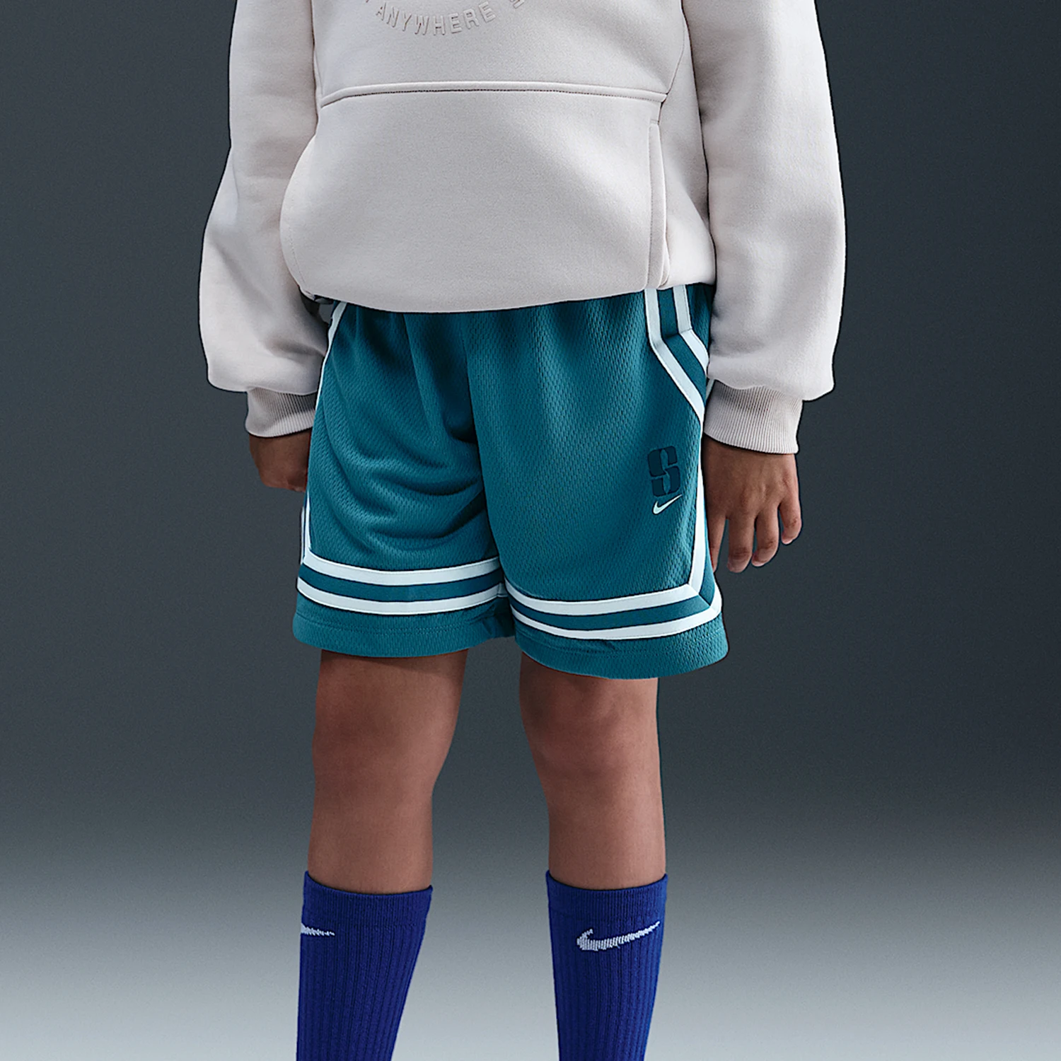 Nike genuine comfortable spring edition big children's sports mesh breathable shorts HV0504-413