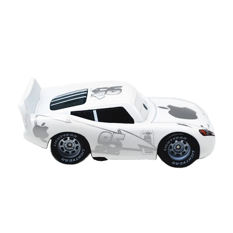 Disney Pixar Cars 3 No. 95 White Apple Lightning McQueen Mater miss Mother Diecast Vehicle Metal Alloy Boy Toys Christmas Gift