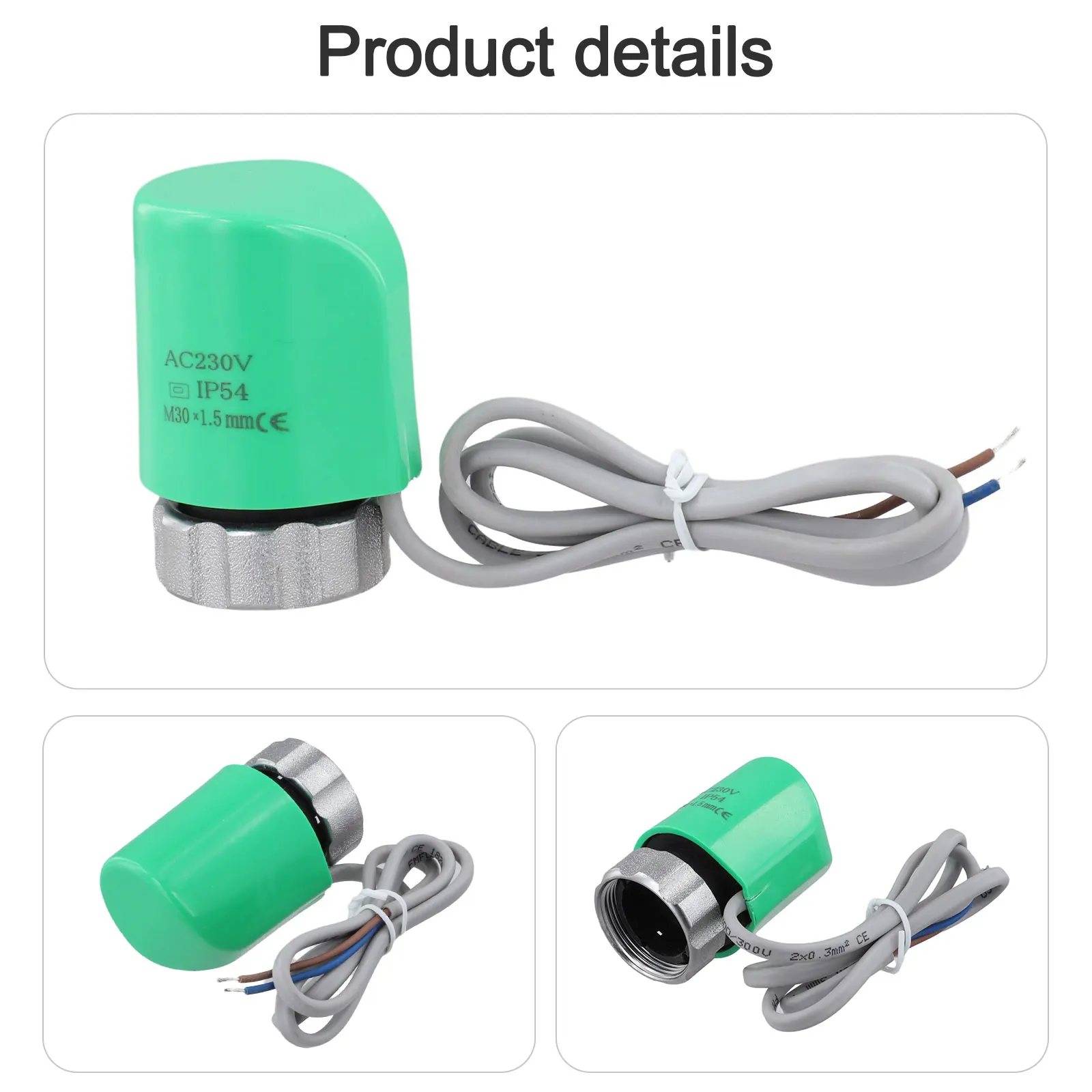 Easy Control AC230V Electric Thermal Actuator for Floor Heating Radiator Valve  Stable Performance  Quick Installation