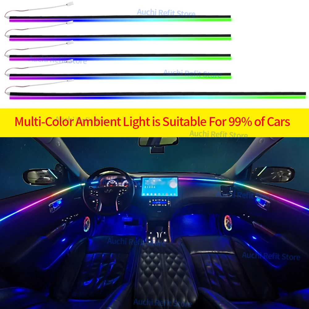 18-in-1 RGB LED Car Interior Ambient Lights 12V