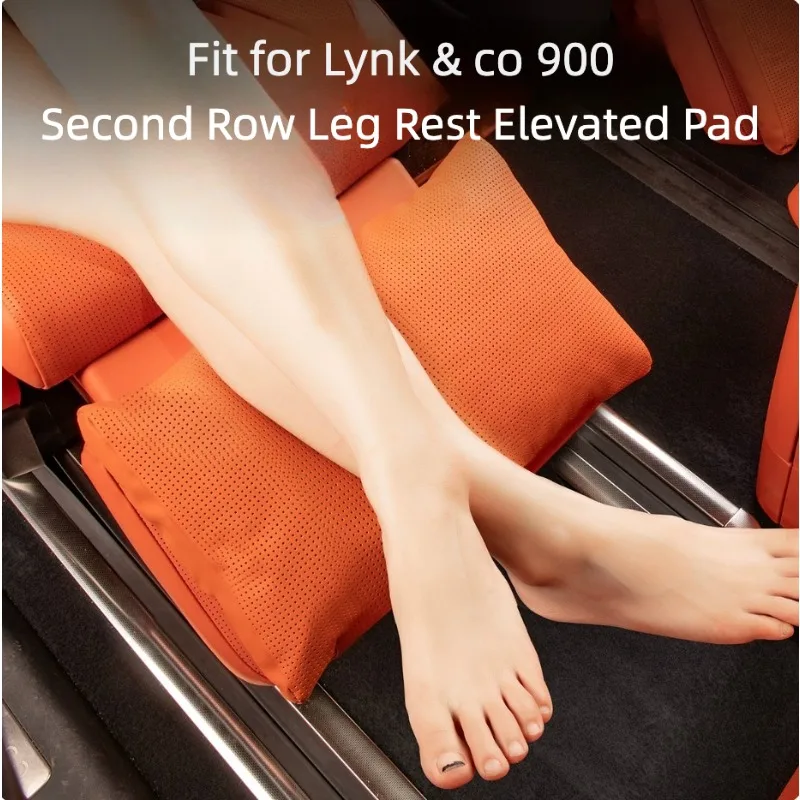 Second Row Leg Rest Elevated Pad For Lynk & Co 900 25-26 Rear‑Seat Leg Support Cushion Protector Footrest Interior Accessories