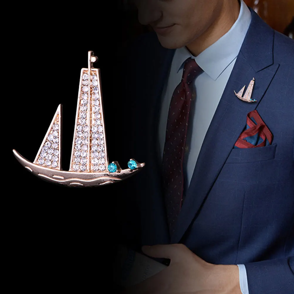 

2Pcs Fashion Brooch Pins Exquisite Collar Accessories for Women Men Shirt Coat Cap Curtain Decoration Valentine Gift Idea