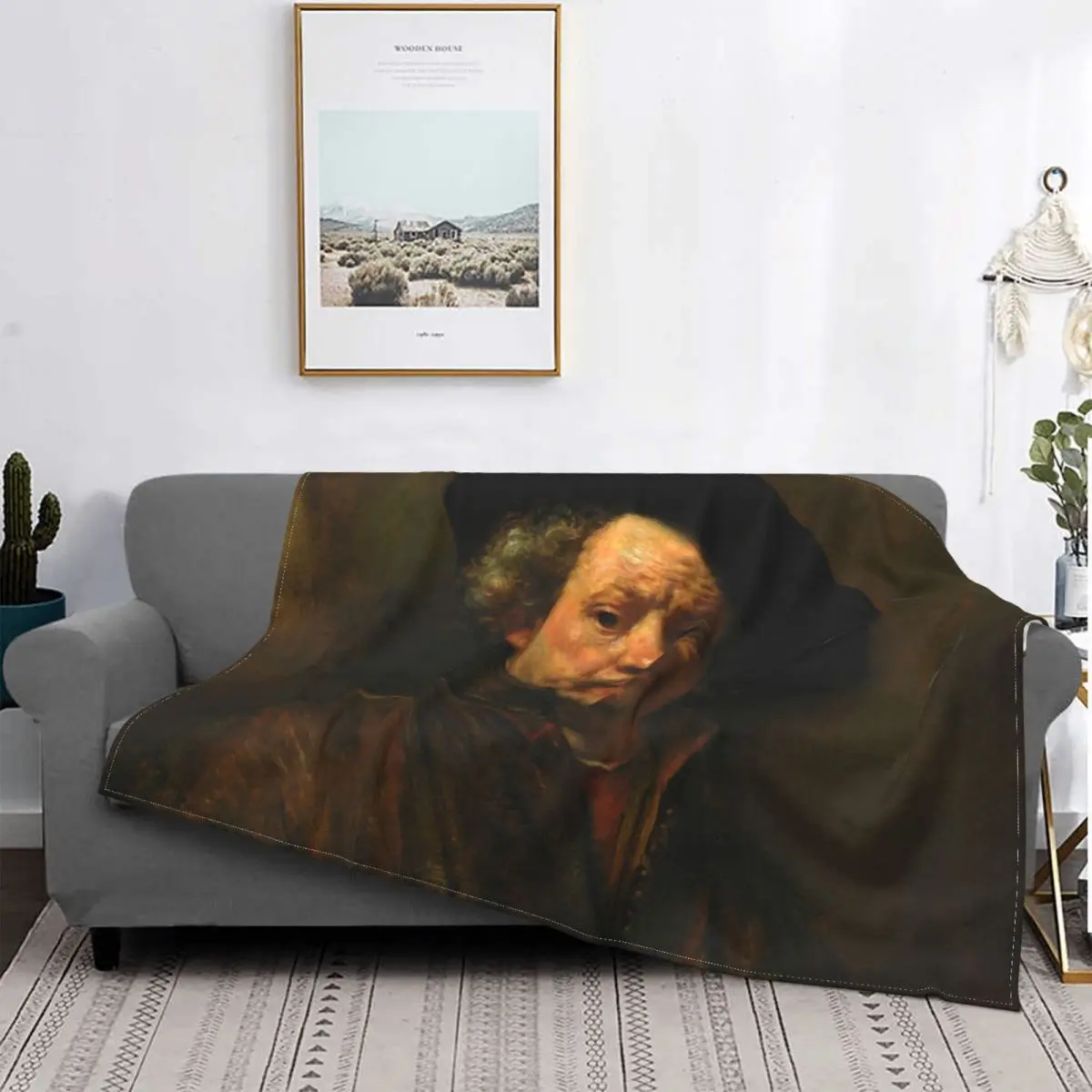 

Автопортреты от Rembrandt Van Rijn одеяло s дышащее мягкое Фланелевое летнее известное голландское одеяло с рисунком для дивана-кровати